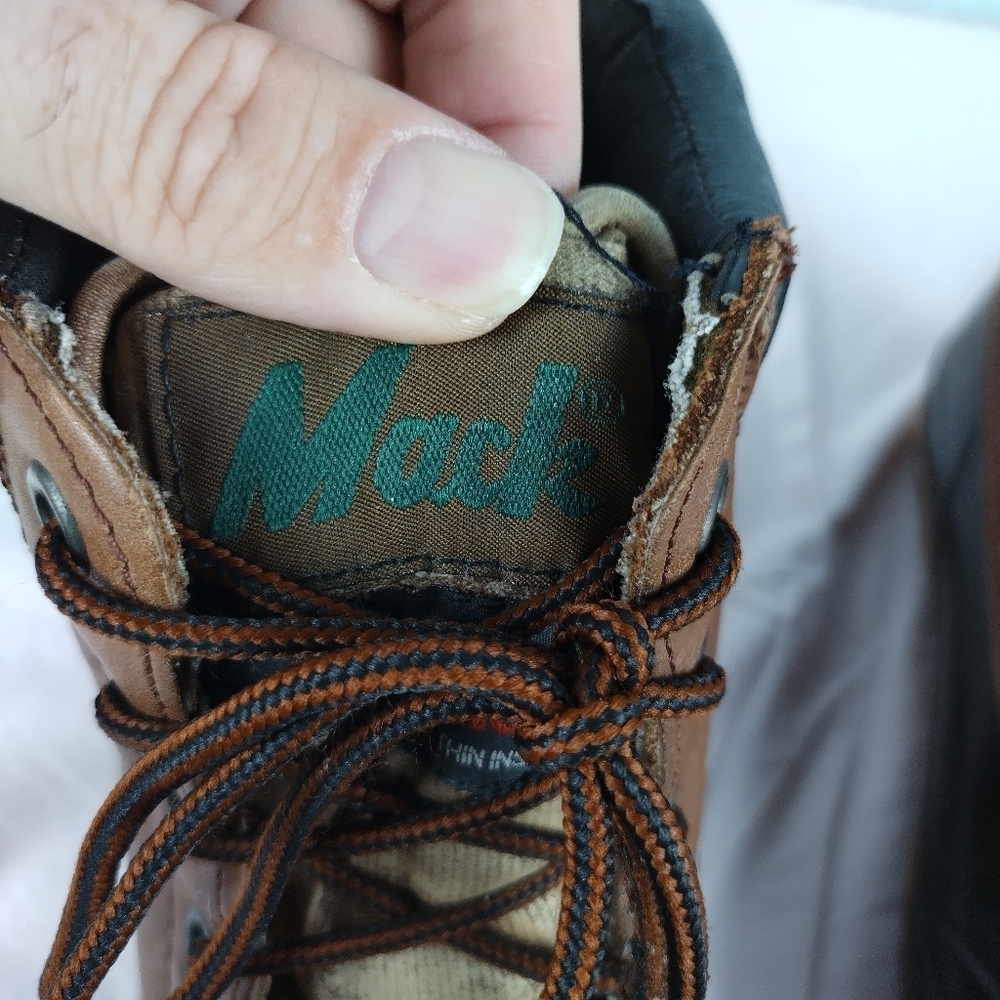 Mack Duck Boots Men's Size 10 Waterproof Leather Upper Rope String Outdoors - Picture 8 of 13